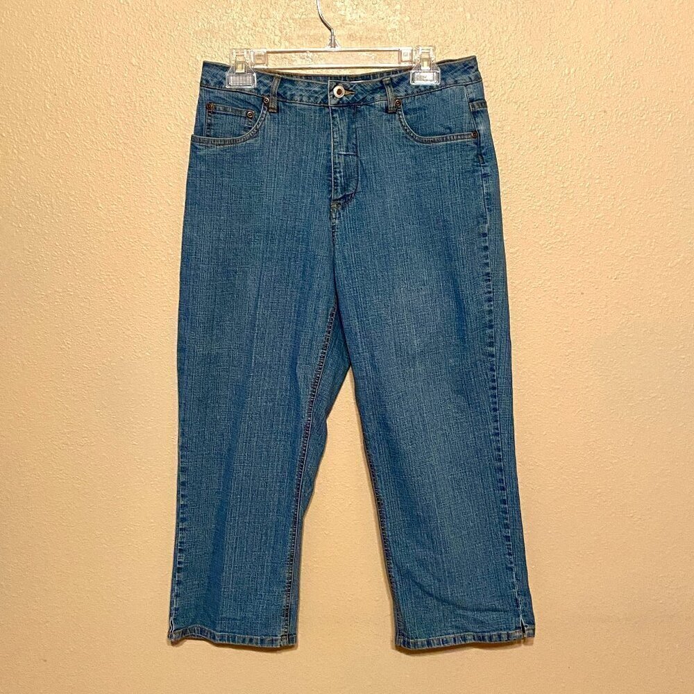 Coldwater Creek Capri Jeans Women's Size 10 Mid Rise Denim Blue Vintage